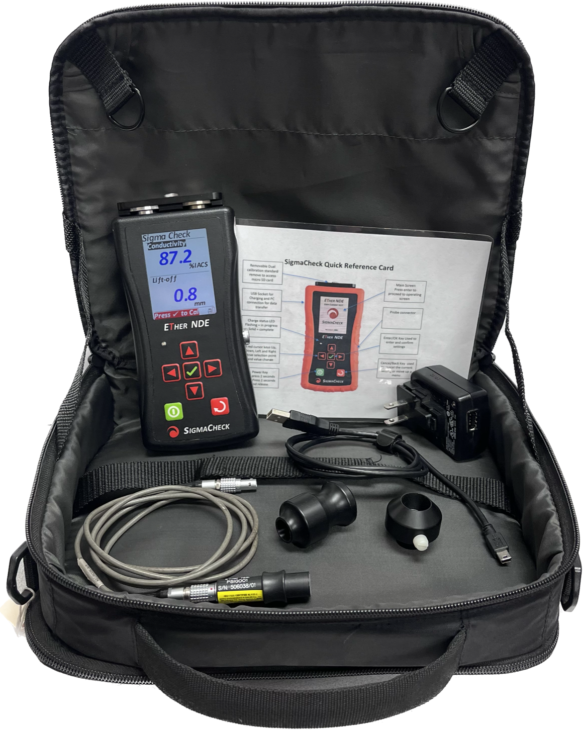 Ether NDE Sigmacheck Eddy Current Conductivity Meter